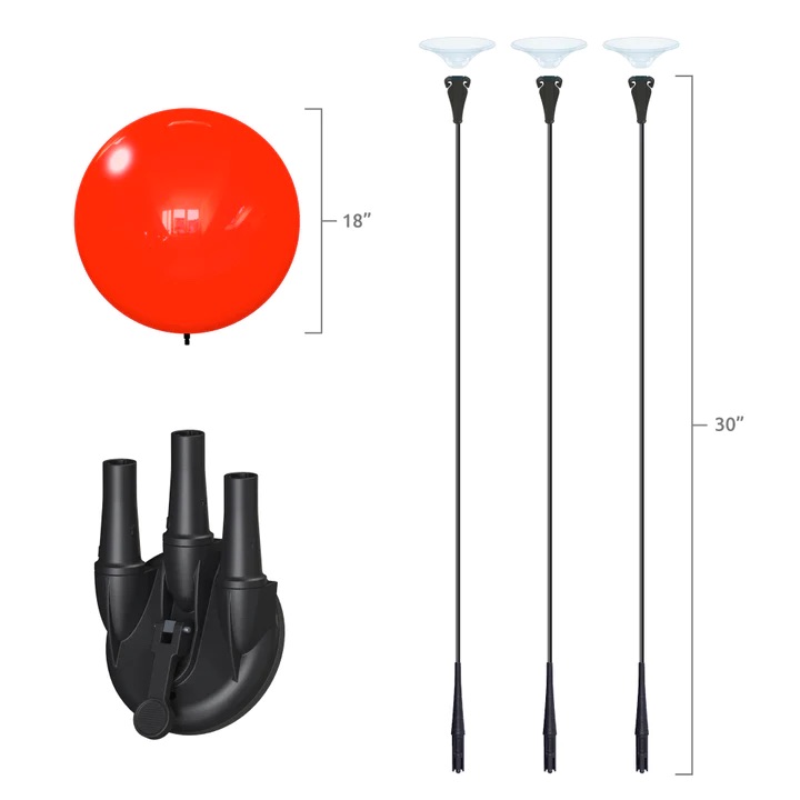 DuarBalloon Triple Suction Cup Kit Inventory DuarBalloon Triple Suction Cup Kit Inventory