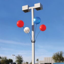 DuraBalloon Quad Light Pole Kit Blue Red White
