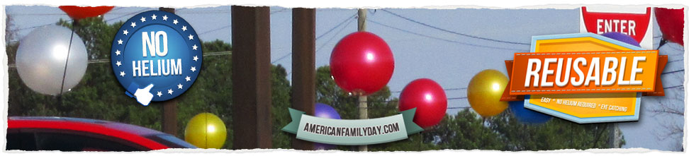 Reuseable Balloon Banner